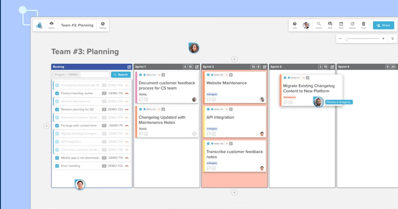 Stormboard app screenshot